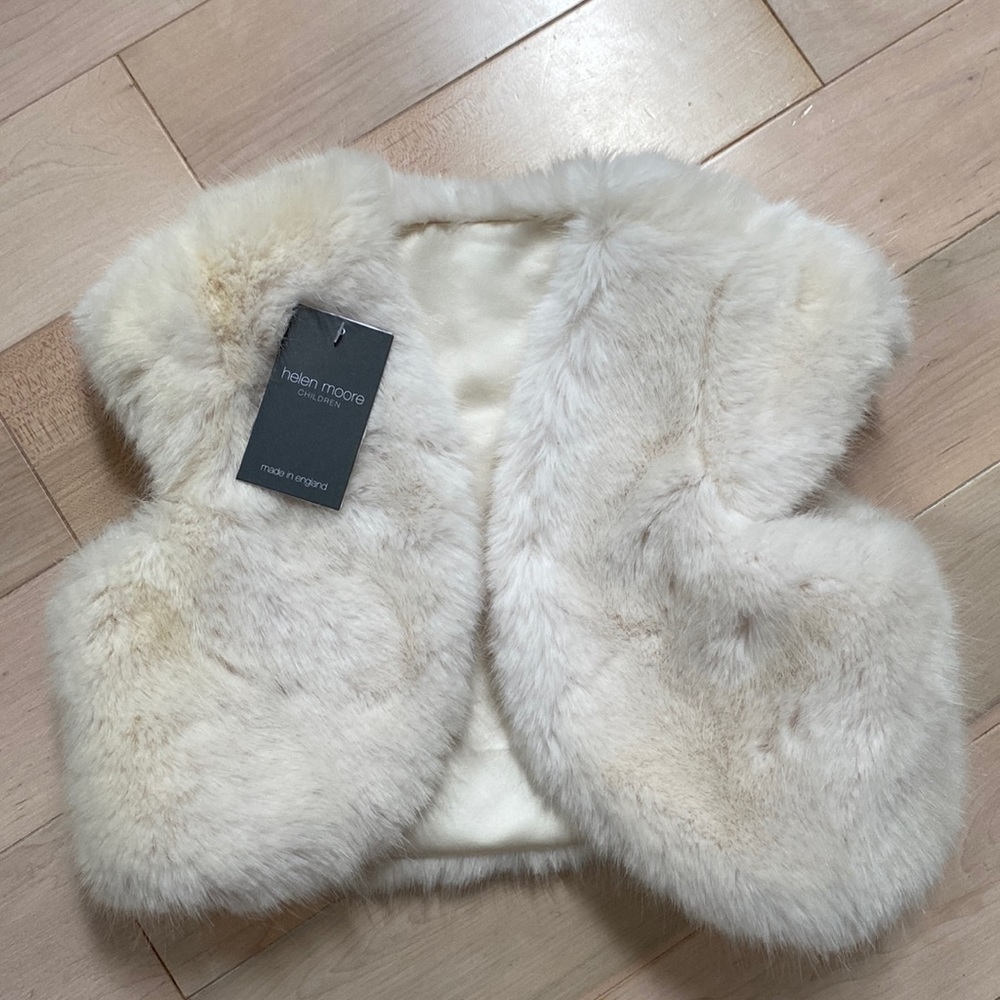 Helen Moore New England luxury bolero girls faux fur vest